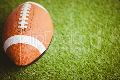 Close up of rugby ball