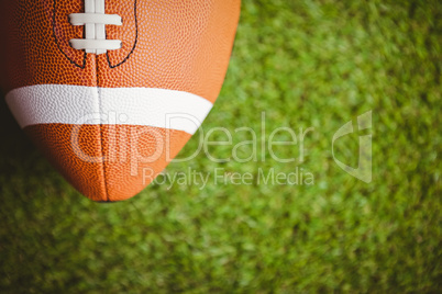 Close up of rugby ball