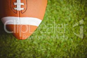 Close up of rugby ball