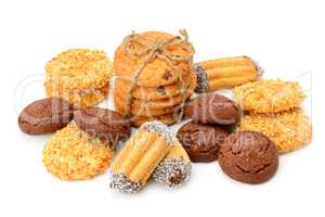 biscuits isolated on white background