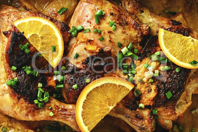 grilled chicken in orange