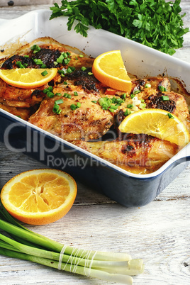 grilled chicken in orange