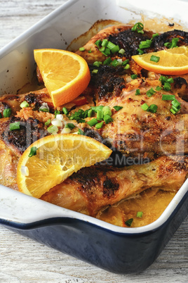 grilled chicken in orange