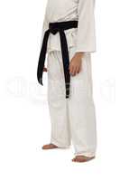Low section of karate player