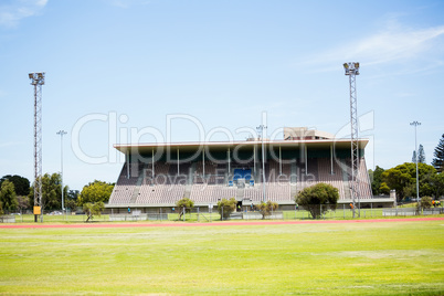 View of sports stadium
