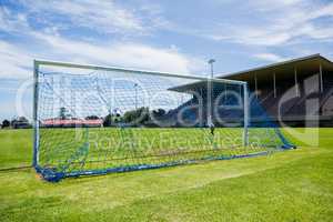 Football hitting the back of net