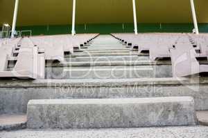 Empty steps in stadium