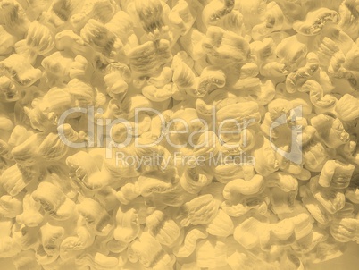 White polystyrene beads background sepia