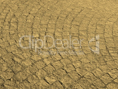 Stone floor background sepia