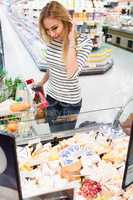 Woman doing grocery shopping