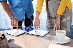 Businessmen using tablets computer