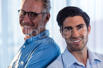 Portrait of two businessmen