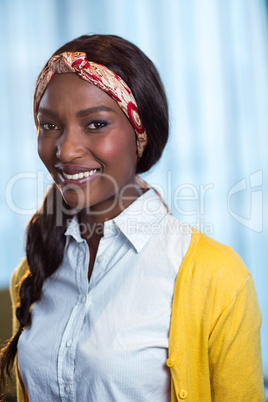 Portrait of businesswoman smiling Portrait of businesswoman smiling