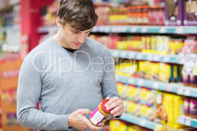 Man doing his groceries