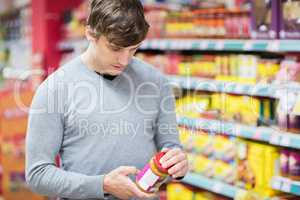 Man doing his groceries