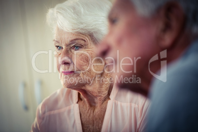 Pensioners interacting