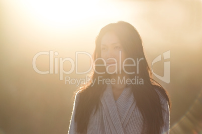 Beautiful woman on beach