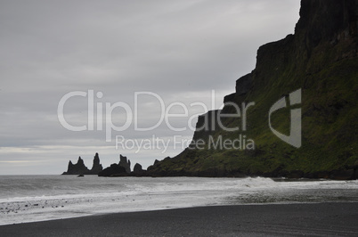 Strand bei Vik auf Island