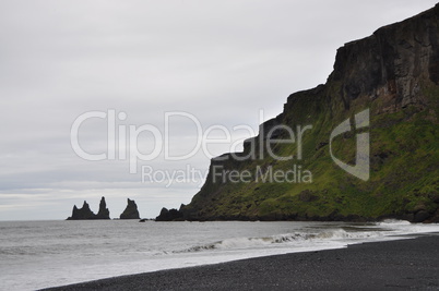 Strand bei Vik auf Island