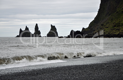 Strand bei Vik auf Island