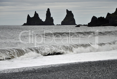 Strand bei Vik auf Island