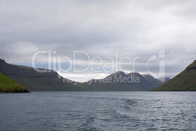 The islands Kalsoy and Kunoy on the Faroe Islands