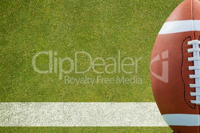 Composite image of an american football