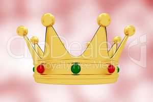 Golden Crown, 3D Illustration
