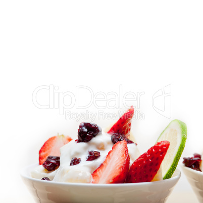 fruit and yogurt salad healthy breakfast