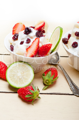 fruit and yogurt salad healthy breakfast