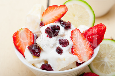 fruit and yogurt salad healthy breakfast