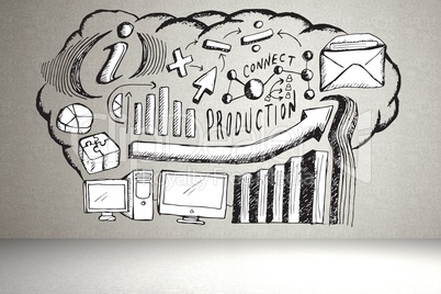 Composite image of business drawing Composite image of business drawing