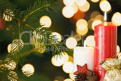 Composite image of Christmas things