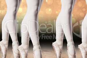 Composite image of ballerinas lags