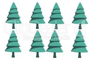 Composite image of digital fir tree