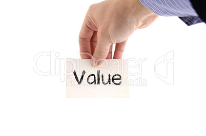 Value text concept