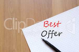 Best offer write on notebook