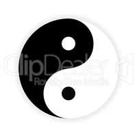 Yin Yang symbol. Vector.