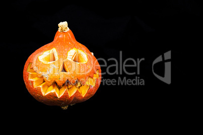 Scary Face Pumpkin Halloween