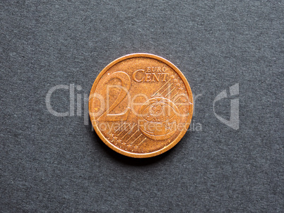 Two Cent Euro coin