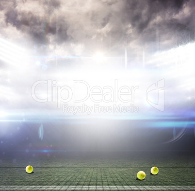 Composite image of composite image of a tennis net