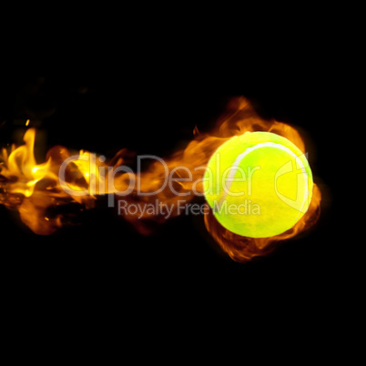 Composite image of fire