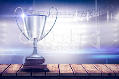 Composite image of focus on a trophy