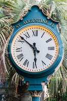Street clock in St. Augustine Florida