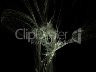 image of one Digital Fractal on Black Color image of one Digital Fractal on Black Color