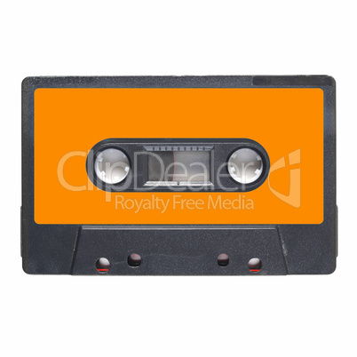 Tape cassette orange label