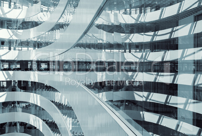 Abstract business centre interior design