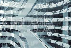 Abstract business centre interior design