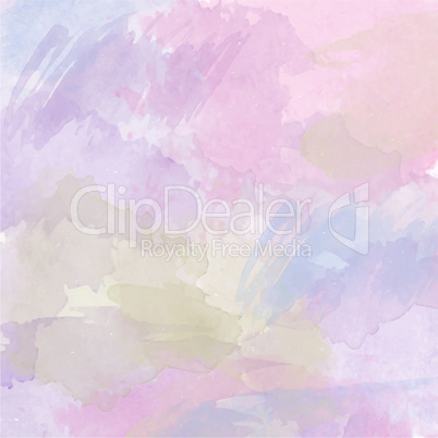 Abstract vector hand-drawn watercolor background