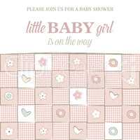 baby girl shower card